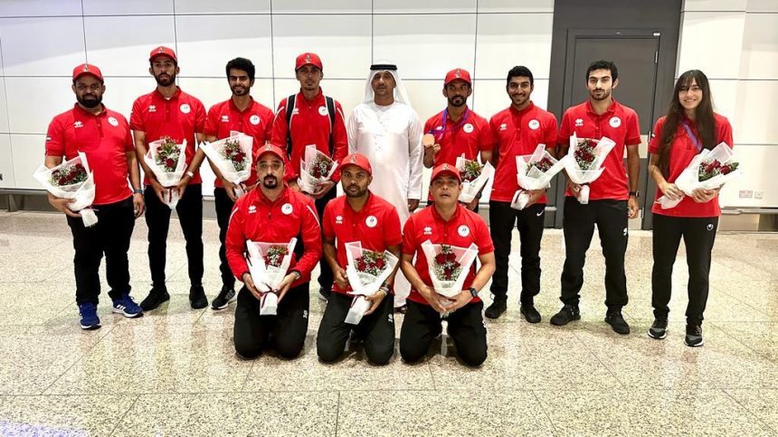 UAE Cycling Team celebrate historic bronze medal in Asian Games 2023