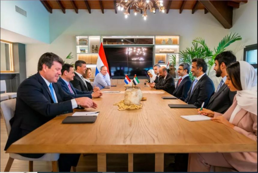 President of Paraguay receives UAE Foreign Minister to discuss climate action