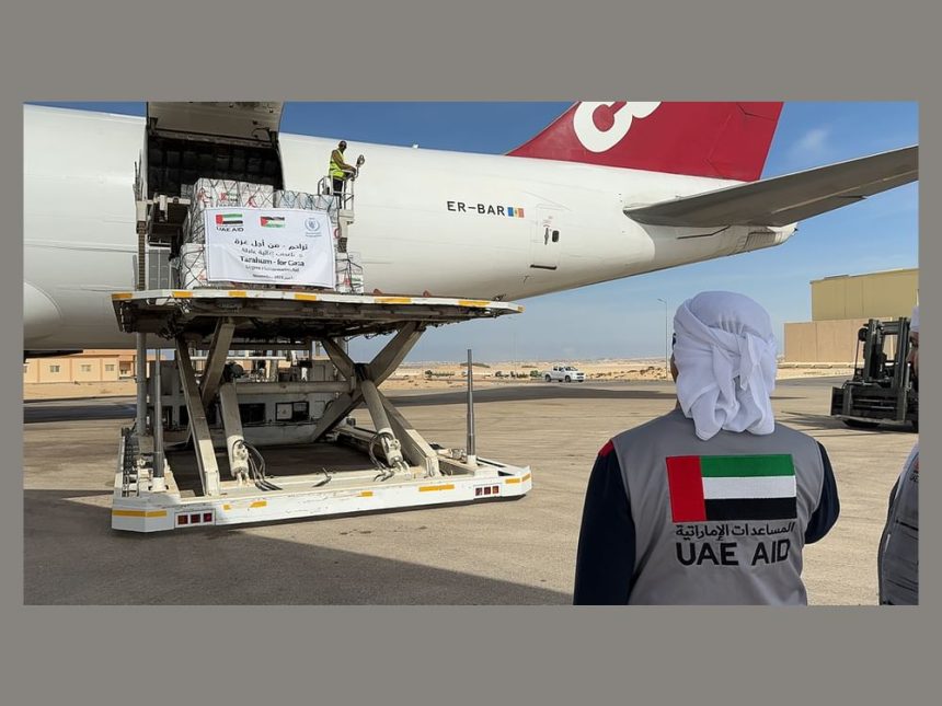UAE dispatches 100 tonnes of food and medical supplies to support Palestinians in Gaza as part of ‘Tarahum for Gaza’ humanitarian campaign