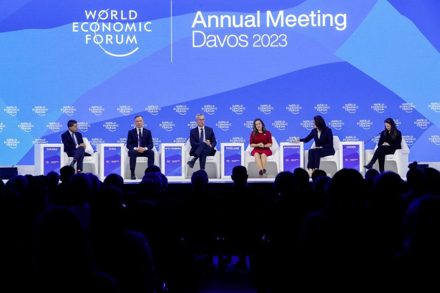 The annual World Economic Forum 2023 in Davos UAE participates in World Economic Forum Annual Meeting 2024