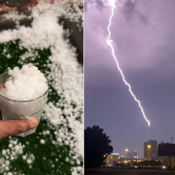 Rain in UAE: Hail in Abu Dhabi, heavy rain, thunder, and lightning in parts of Dubai, Ras Al Khaimah, and Fujairah