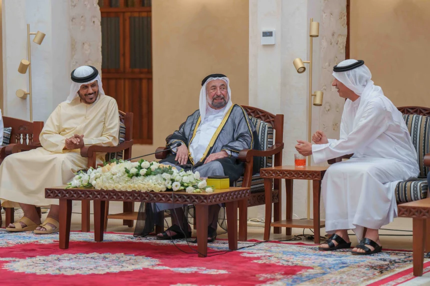 ub20447b1k801r8pn Sharjah Ruler visits Al Hira Literary Council