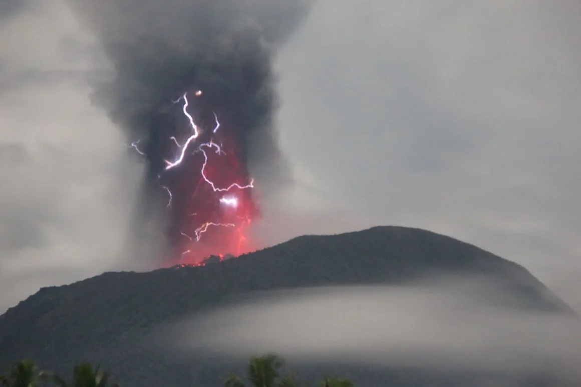 Eruption of Indonesia’s Mt Ibu forces seven villages to evacuate