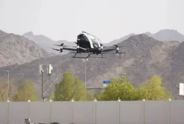 Saudi Arabia launches self-driving air taxi trial for first time during Hajj