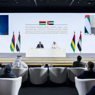 Mohammed bin Rashid, Mauritius PM witness signing of comprehensive economic partnership agreement