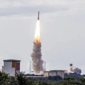 Europe’s ‘Ariane 6’ blasts off to space on first flight