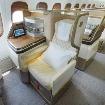 Emirates’ first retrofitted 777 aircraft takes off to Geneva