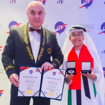 Emirati student receives Leadership Medal, two gold medals at London International Inventions and Trade Expo