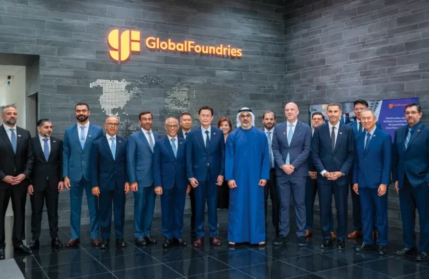 Crown Prince of Abu Dhabi visits GlobalFoundries in Singapore