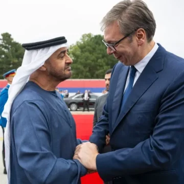 UAE President departs Belgrade, bid farewell by Serbian President