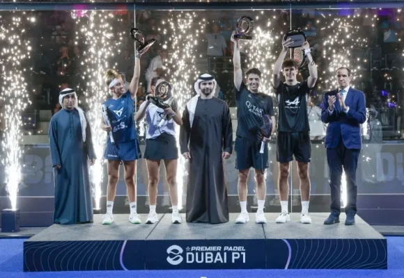 Mansoor bin Mohammed crowns champions at inaugural Dubai Premier Padel P1