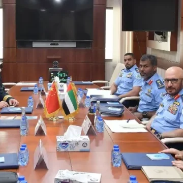 UAE Air Force Commander meets Chinese defence official